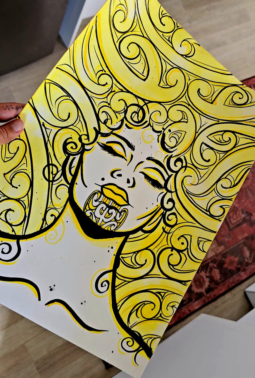 Mana Wāhine (Yellow) Original Painting