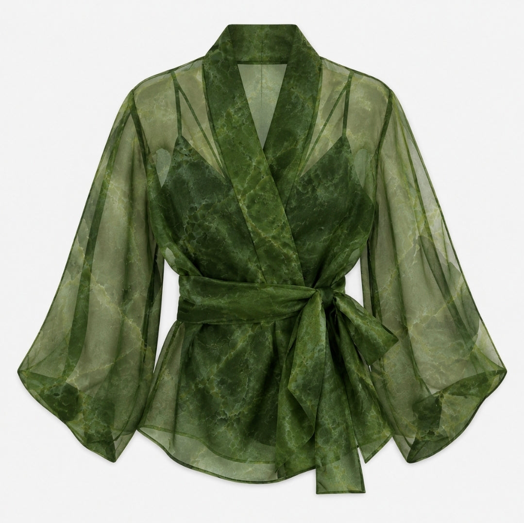 PIRIHITA - Pounamu Blouse (PRE-ORDER)