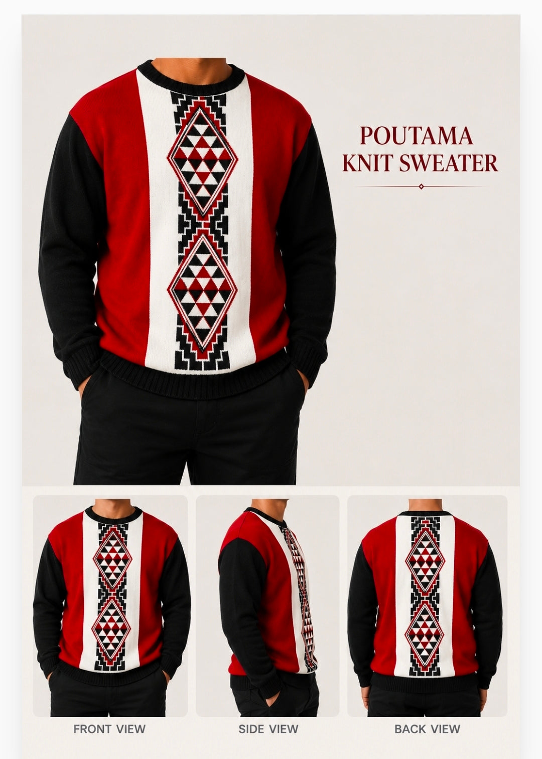 Poutama Knit Sweater Limited Edition