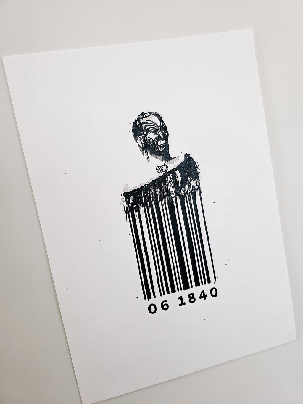 Barcode Of Whakapapa Print
