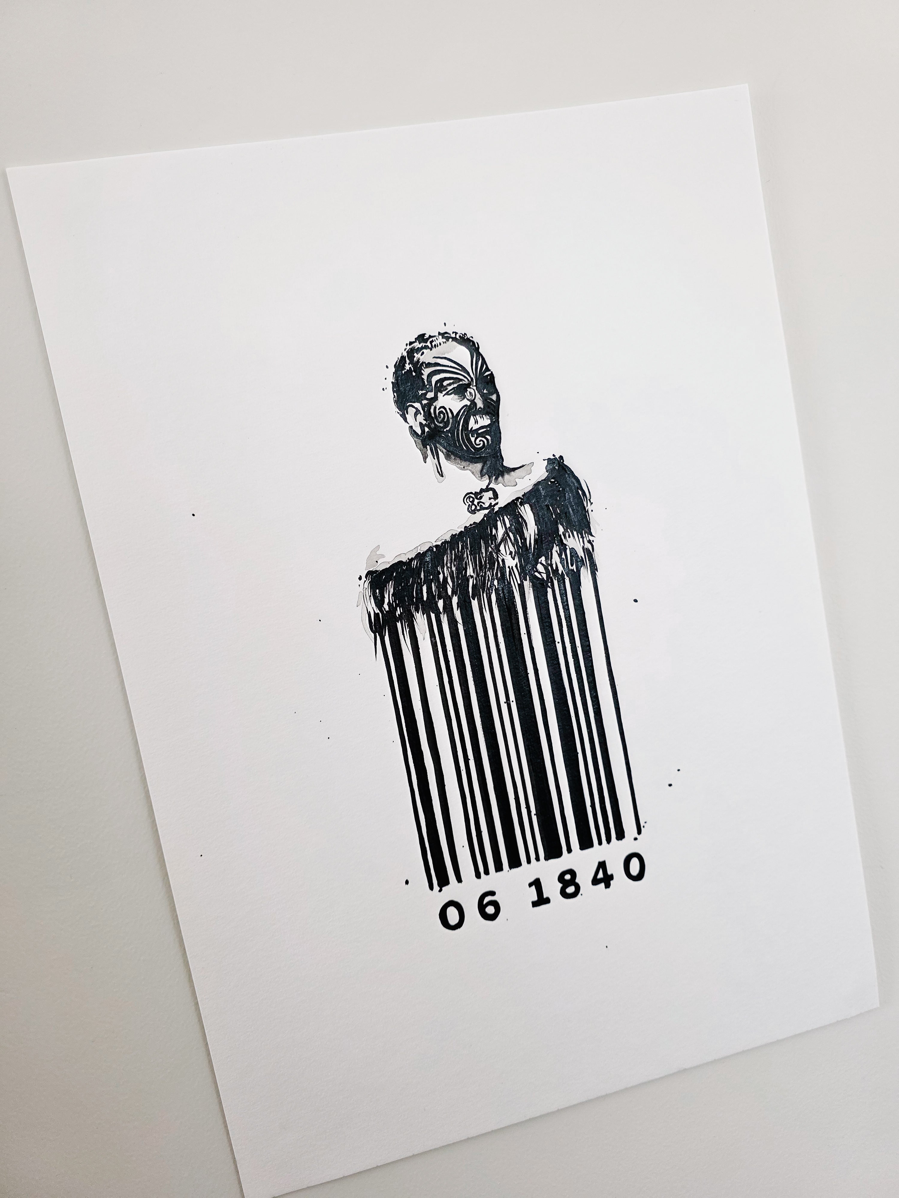 Barcode Of Whakapapa Print