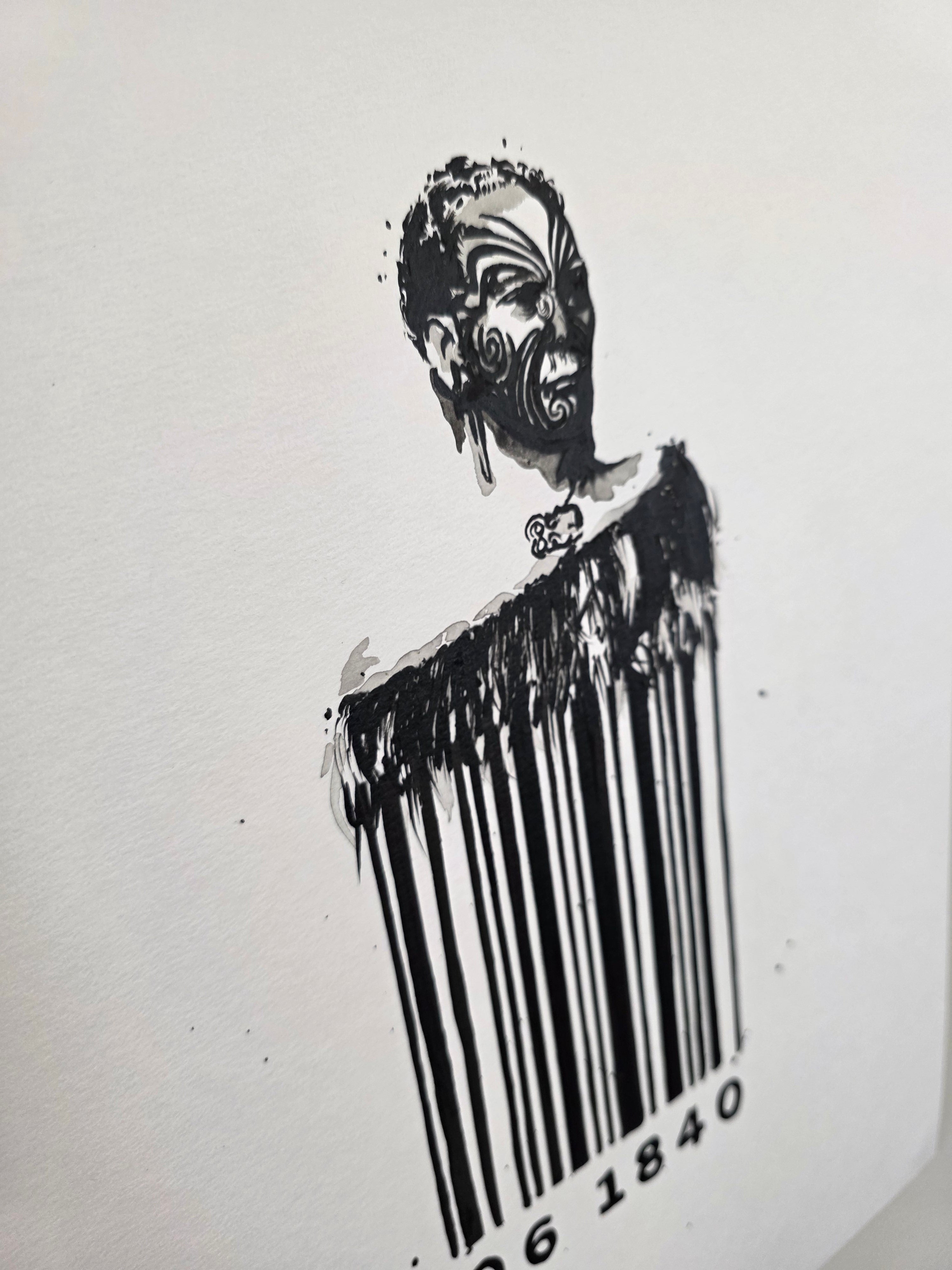 Barcode Of Whakapapa Print