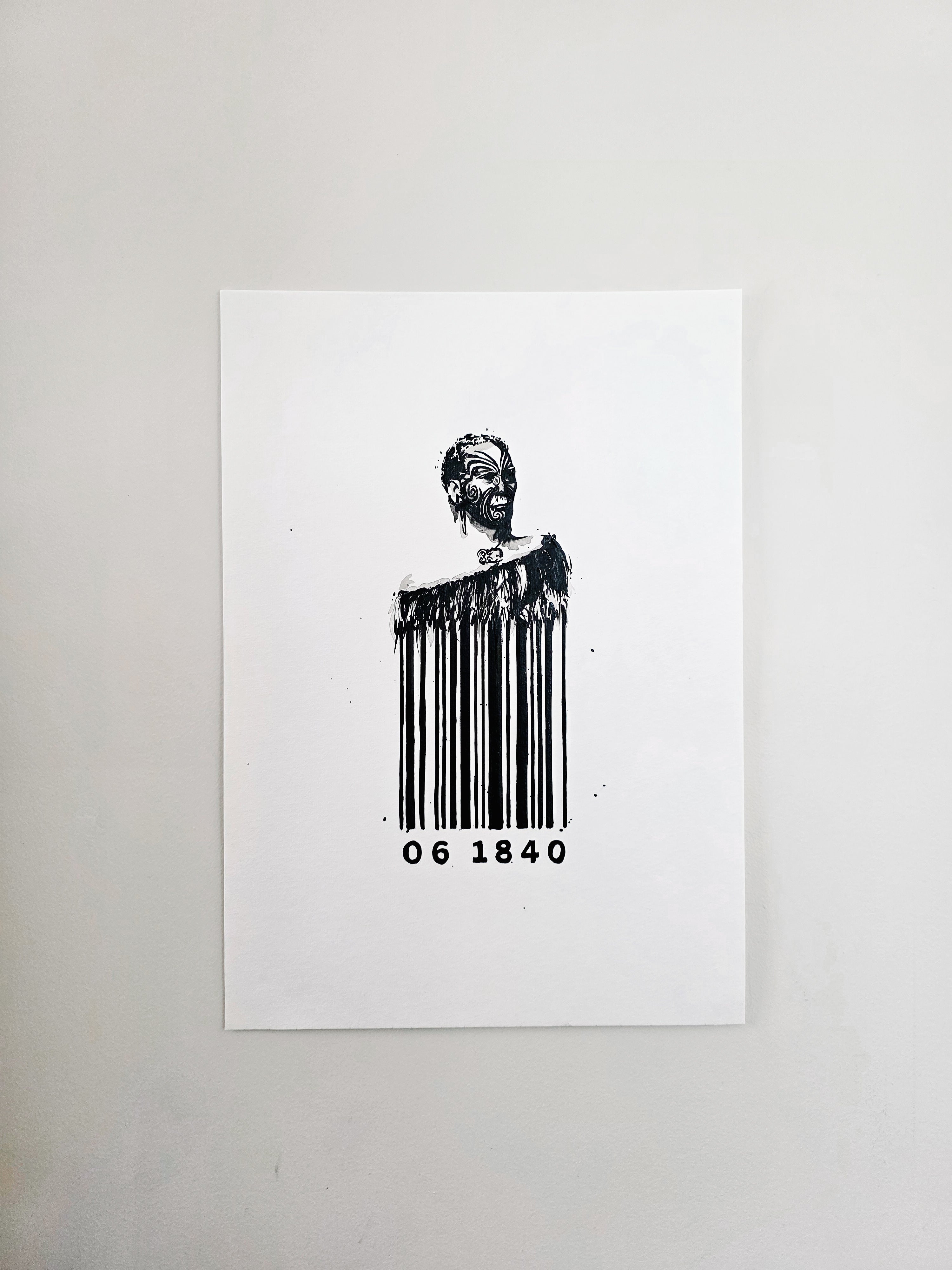 Barcode Of Whakapapa Print